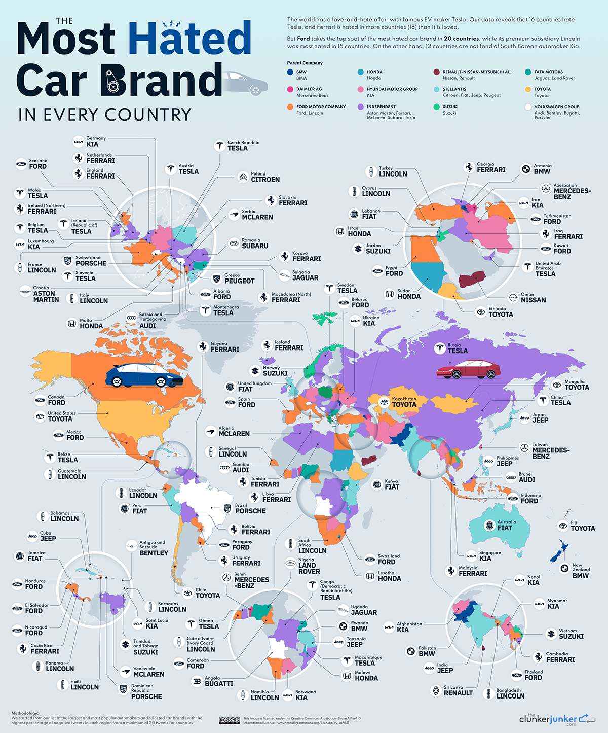 Most loved and hated car brands map hi res